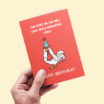 Happy Birthday – Funny Rooster Greeting Card - Image 3