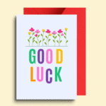 Good Luck Floral Card
