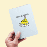 Funny Birthday Card – Sleepy Cat Design - Image 3