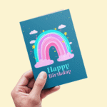 Vibrant Rainbow Birthday Greeting Card - Image 3