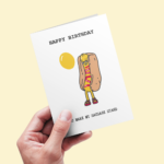 Funny Romantic Sausage Pun Birthday Card - Image 3