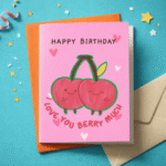 Love You Berry Much Birthday Greeting Card