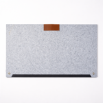 Felt Desk Organizer Mouse Pad 25×13 Inch | Extended Non-Slip Desktop Mat with Double Storage Pockets | Large Office & Home Desk Protector – Grey - Image 3