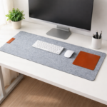 Felt Desk Organizer Mouse Pad 62×31 cm – Eco-Friendly Smooth Desktop Mat, Non-Slip, Dark Grey, for Office & Home - Image 2