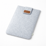 Felt Laptop Sleeve 16 Inch–16.5 Inch | Vertical Slim Eco-Friendly Soft Case for MacBook & Laptops | Light Grey - Image 3