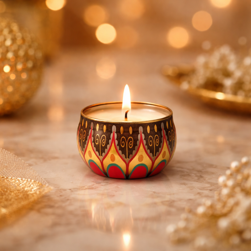 16 Silent Light – Aesthetic Metal Tin Candle for Cozy Spaces - Image 1