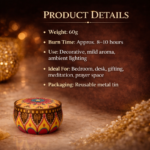 Silent Light – Aesthetic Metal Tin Candle for Cozy Spaces - Image 3