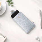 Everyday Carry Combo – Felt Wristlet Pouch, Key Chain & Power Bank Pouch - Image 4