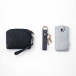 Everyday Carry Combo – Felt Wristlet Pouch, Key Chain & Power Bank Pouch - Image 5