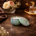 Calm Radiance – Minimal Tin Jar Candle for Warm Ambience - Image 2