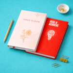 Wellness & Workflow Set – Inner Bloom Wellness Journal + Rise & Achieve Productivity Planner | Daily Self-Care, Goal Setting & Time Management Combo