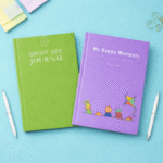 Family Gratitude Pair – Bright Side Gratitude Journal & My Happy Moments Kids Gratitude Journal | Parent & Child Thankfulness Writing Set | Daily Reflection & Positivity Planner