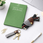 Self-Care Gift Bundle with Gratitude Journal, Key Chain & Cable Organizer – Thoughtful Wellness Gift Set