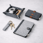 Multi-Utility Storage Gift Bundle – Storage Basket, Wire Organizer, Diary Cover & Key Chain | Practical Organizer Gift Set