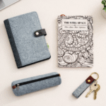 Mindful Living Gift Bundle – Still Space Wellness Journal, Pouch, Key Chain & Premium Diary Cover | Self-Care & Thoughtful Gift Set