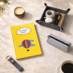 Joyful Heart Kids Gratitude Gift Bundle – Gratitude Journal, Pouch, Key Chain, Storage Basket & Silent Light Decorative Candle | Mindfulness & Self-Care Gift Set for Kids