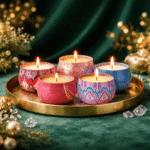 Minimal Luxe Pack Decorative Candle Set – Minimal Flame, Moonlit Tin, Pure Flicker & Gentle Flicker Tin Candles for Elegant Home Décor