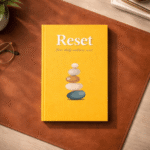 Reset Wellness Gift Bundle – Wellness Journal, Pouch, Diary Cover, Key Chain & Minimal Flame Decorative Candle | Self-Care & Mindfulness Gift Set - Image 2