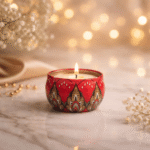 Moonlit Calm Trio Decorative Candle Set – Moonlit Tin, Quiet Glow & Still Light Tin Candles for Elegant Home Décor and Gifting - Image 2