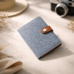 Premium Felt Travel Gift Bundle – Felt Passport Cover, Felt Cable Organizer Wrap & Felt Key Chain – Eco-Friendly Travel Accessories Gift Set for Men & Women - Image 2