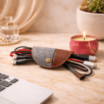 Rise & Achieve Productivity Gift Bundle – Productivity Planner, Laptop Sleeve, Mouse Pad, Cable Wrap & Pure Flicker Decorative Candle | Work & Desk Essentials Gift Set - Image 5