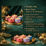 Minimal Luxe Pack Decorative Candle Set – Minimal Flame, Moonlit Tin, Pure Flicker & Gentle Flicker Tin Candles for Elegant Home Décor - Image 6