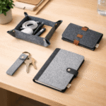 Multi-Utility Storage Gift Bundle – Storage Basket, Wire Organizer, Diary Cover & Key Chain | Practical Organizer Gift Set - Image 6