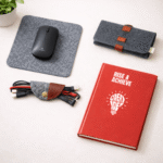 Rise & Achieve Productivity Gift Bundle – Productivity Planner, Mouse Pad, Cable Wrap & Wire Organizer Set for Desk Organization & Daily Planning