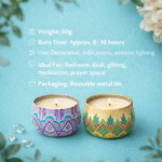 Blooming Harmony Set – Gentle Flicker & Silent Bloom Decorative Candle Combo for Elegant Home Décor and Gifting - Image 4