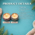 Warm & Cozy Pack – Warm Whisper & Soft Ember Decorative Candle Combo for Elegant Home Décor and Gifting - Image 4