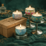 Ultimate Calm Collection Decorative Candle Set – Calm Flame, Calm Radiance, Serene Spark & Subtle Glow Tin Candles for Elegant Home Décor